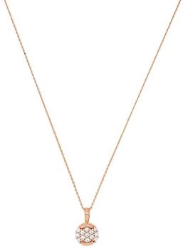 Amor Kette mit Anhänger Damen, Zirkonia, Silber 925, rosévergoldet (2023904)