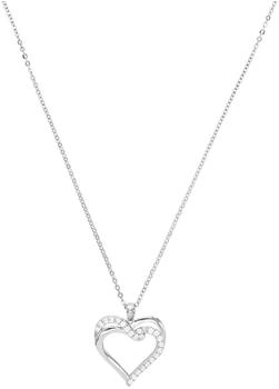 Amor Kette mit Herzanhänger mit Zirkonia Silber 925 (2026246)