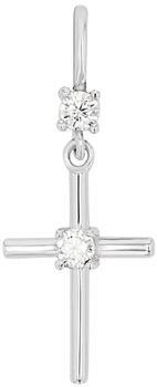 Amor Motivanhänger Kreuz Silber mit Zirkonia (2039076)
