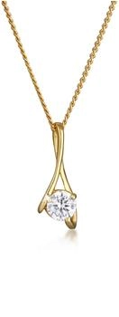 Elli Halskette Zirkonia 585 Gelbgold (0108760916_45)