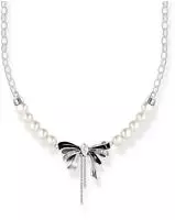 THOMAS SABO Kette mit Anh&auml;nger "Schleifen-Kette mit Perlen Lovely Romance" mit
