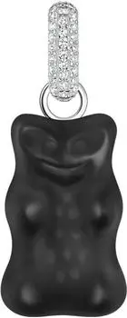 Thomas Sabo Großer Anhänger Goldbären mit Steinen Silber (PE967-052) schwarz