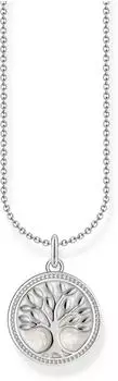 Thomas Sabo Kette mit Tree-of-Love-Anhänger und weißer Emaille Silber (KE2220-007-21)