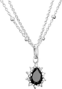 Thomas Sabo Halskette True Romance Schwarzer Stein Silber (KE2294-643-11)