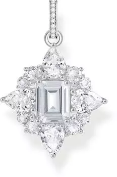 Thomas Sabo Kettenanhänger mit weißen Steinen Silber (PE963-051-14)