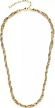 Leonardo Halskette Sue Schlangenkette goldfarben, Edelstahl, 45-50cm (024835)