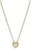 Pandora Gravierbare Herz-Halo-Collier-Kette, vergoldet, Zirkonia (364364C01-45)