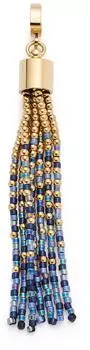 Leonardo Clip & Mix Lou Anhänger Quaste goldfarben/metallisch-blau (025647)