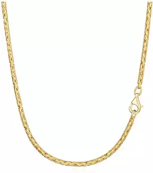 NKlaus Königskette rund 925 Silber gelbgold vergoldet 2,3mm, 50cm (15103)