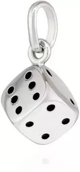 NKlaus Würfel Kettenanhänger 925 Sterlingsilber 6x6mm (14563)