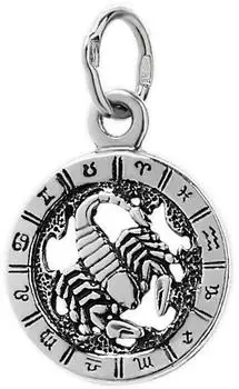 NKlaus Kettenanhänger Sternzeichen Skorpion 925 Sterlingsilber (6324)