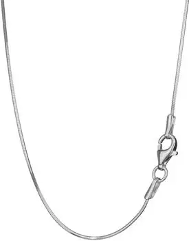 NKlaus Schlangenkette 8-fach diamantiert 925 Silber 0,8mm 45cm (8408)