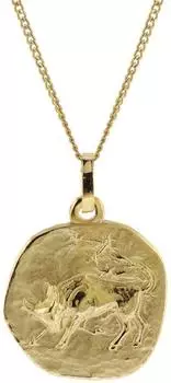 Trendor Halskette Sternzeichen Stier Gold 333/8K, Ø 16mm (41920-05-40)