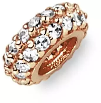 Schmuck Krone Anhänger Rollo 585 Rotgold 32 Brillanten 0,16ct TW-SI (38188)