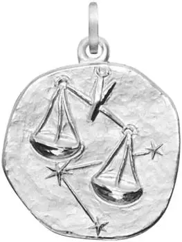 Trendor Sternzeichenanhänger Waage 925 Silber 20mm (08453-10)