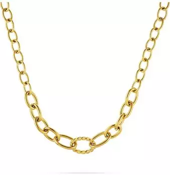 Guido Maria Kretschmer Kette Edelstahl Anker gelbgold Damen (89230112)