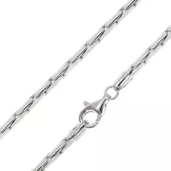 Trendor Cardano Halskette 925 Silber rhodiniert, 45cm, Unisex (31264-45)