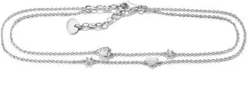 Thomas Sabo Fußkettchen Herzen mit weißen Zirkonia (AK0040-M02-14-L27V)