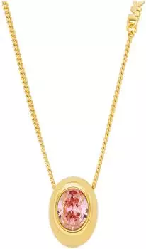 Michael Kors MKJ8627710 Damen Collier Messing, gold/rosa, Zirkonia (MKJ8627710)