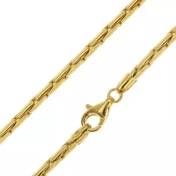 Trendor Cardano Halskette 925 Silber vergoldet 3,2mm (31266-45)
