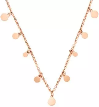 Leonardo Rica Halskette Plättchen, roségold (021462)