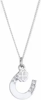 Elli Halskette Hufeisen & Kleeblatt, Sterlingsilber 925, Swarovski-Kristalle (24012660-45)