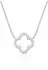 Elli Halskette Kleeblatt Glück Zirkonia 925er Silber, Damen (87006859-40)