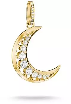 Thomas Sabo Midnight Sky Anh&auml;nger Mond, goldfarben, Zirkonia (PE1020-M01-14)
