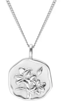 Trendor Halskette Monatsblume Mai 925 Silber rhodiniert (68000-05)