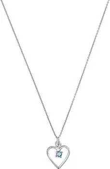 FAVS Kette 925er Silber Glasstein Herz (88430557)