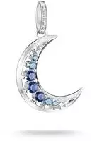 THOMAS SABO Kettenanh&auml;nger "Midnight Sky Anh&auml;nger Mond" mit Glas-Keramik Stein,