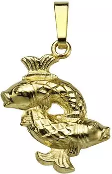 Vivance Dreams Anhänger Sternzeichen Fische, 585 Gelbgold glanz (371340627-1-012)
