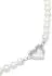 Elli Halskette Choker Perle Herz Edelweiß Damen, 925 Silber (43716332-40)