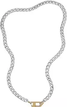 Diesel Halskette Herren Edelstahl silber (DX1343040)