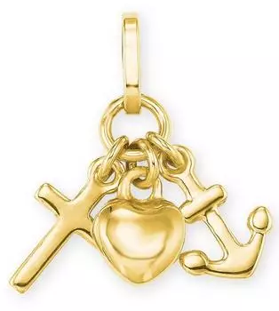 Amor Kettenanh&auml;nger &bdquo;Glaube, Liebe, Hoffnung" Gelbgold 585 (2015249)