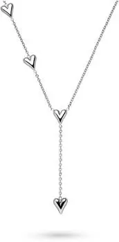 Tamaris Edgy Heart Halskette Edelstahl, silber (TJ-0824-N-50)