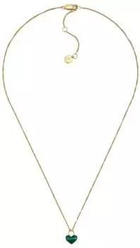 Fossil Meadows Heart Halskette mit Anh&auml;nger, Edelstahl, goldfarben (JF04857710)