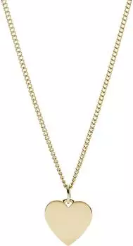 Fossil Drew Heart Collier Edelstahl goldfarben (JF03080710)