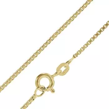 Trendor Veneziakette Silber 925 goldplattiert 0,9mm, Damen (39450-42)