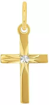 Amor Motivanh&auml;nger Kreuz Gelbgold 375 (2028385)