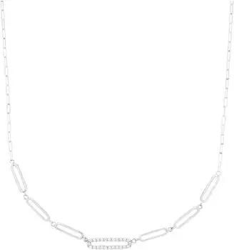 Tom Tailor Collier Damen Sterlingsilber 925 mit Zirkonia, 45cm (2100557)