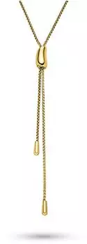 s.Oliver Halskette "The Bean" Venezianerkette Edelstahl, gold, 80cm (6012031.11B0.80)