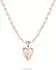 Liebeskind Open Heart Amulet Halskette mit Herz-Anhänger, roségold (LJ-1903-N-45)