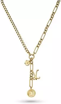 Liebeskind Coins and Charms Y-Halskette Edelstahl, goldfarben