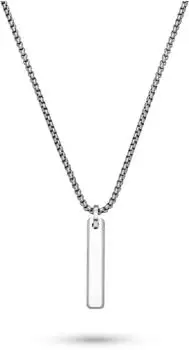s.Oliver Venezianerkette mit Tag-Anh&auml;nger, Edelstahl, silber, 55cm (6012009.91B0.55)