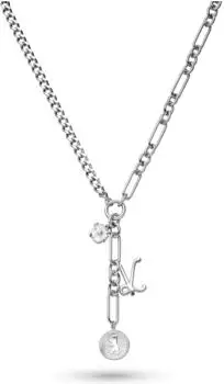 Liebeskind Coins and Charms Halskette, Edelstahl, silber