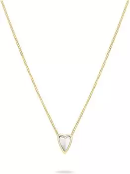 Liebeskind Mini Metal Heart Halskette mit Herzanh&auml;nger, Edelstahl, gold (6012072.11B0.47)