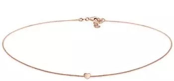 Elli Choker Herz Anh&auml;nger filigran, 925 Sterlingsilber, rosegold, Damen (71094531-0)