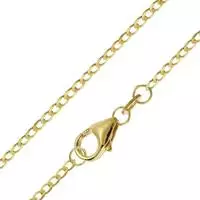 trendor 35683 Panzerkette f&uuml;r Anh&auml;nger Gold 333/8K Collierkette 1,6 mm