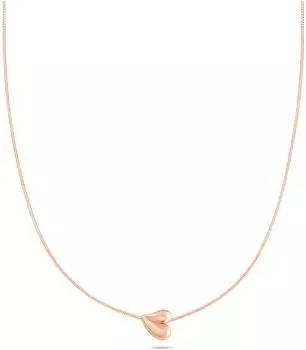 Tamaris Organic Heart Halskette mit Herzanh&auml;nger, ros&eacute;goldfarben, Edelstahl, 45cm (70385207-0)